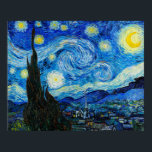 Starrinatten av Vincent Van Gogh Poster<br><div class="desc">Starry Night av Vincent Van Gogh</div>