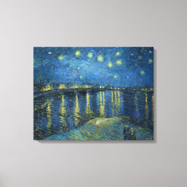 Starrinatten över floden Rhone (av van Gogh) Canvastryck