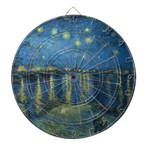Starrinatten över floden Rhone (av van Gogh) Darttavla