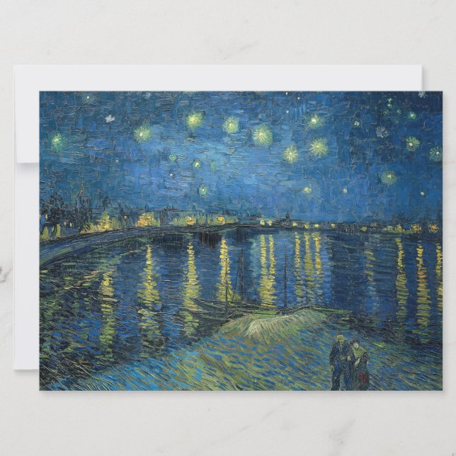 Starrinatten över floden Rhone (av van Gogh) Kort (Framsida)