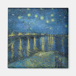 Starrinatten över floden Rhone (av van Gogh) Magnet