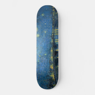 Starrinatten över floden Rhone (av van Gogh) Mini Skateboard Bräda 18,5 Cm