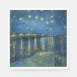 Starrinatten över floden Rhone (av van Gogh) Pappersservett