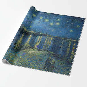 Starrinatten över floden Rhone (av van Gogh) Presentpapper