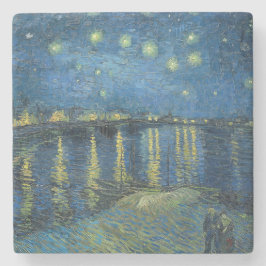 Starrinatten över floden Rhone (av van Gogh) Stenunderlägg