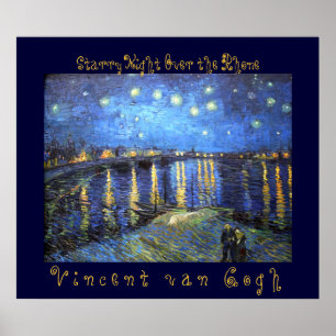 Starrinatten över Rhen: Vincent van Gogh Poster