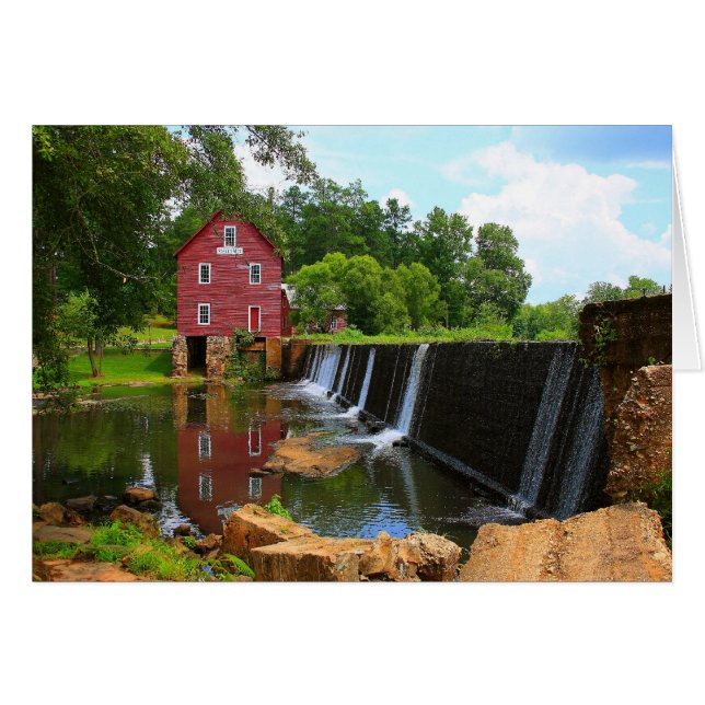 Starr's Mill Dam Hälsningskort (Framsidan Horizontal)