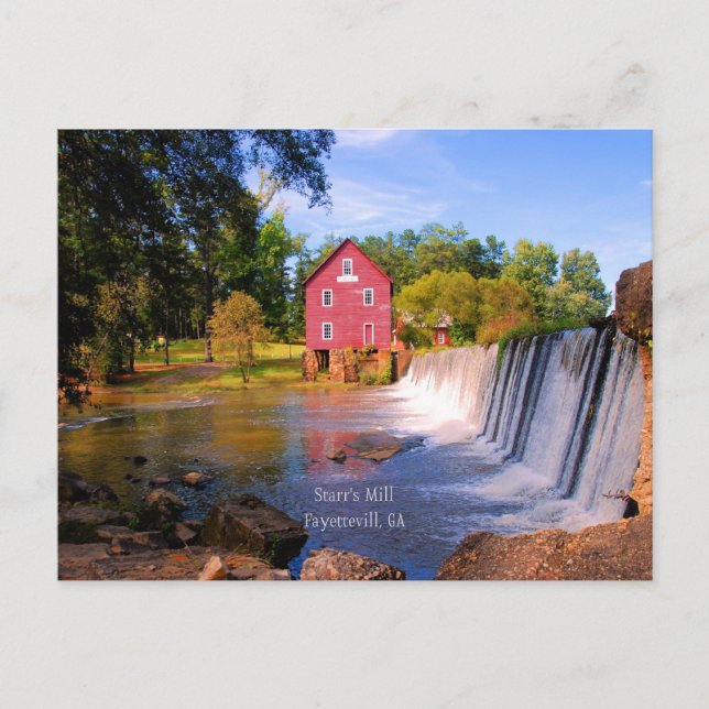 Starr's Mill, Fayetteville, Georgia Vykort (Framsida)
