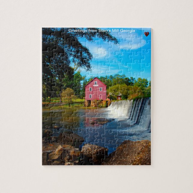 Starrs Mill Georgia. Jigszle Puzzle Pussel (Vertikal)