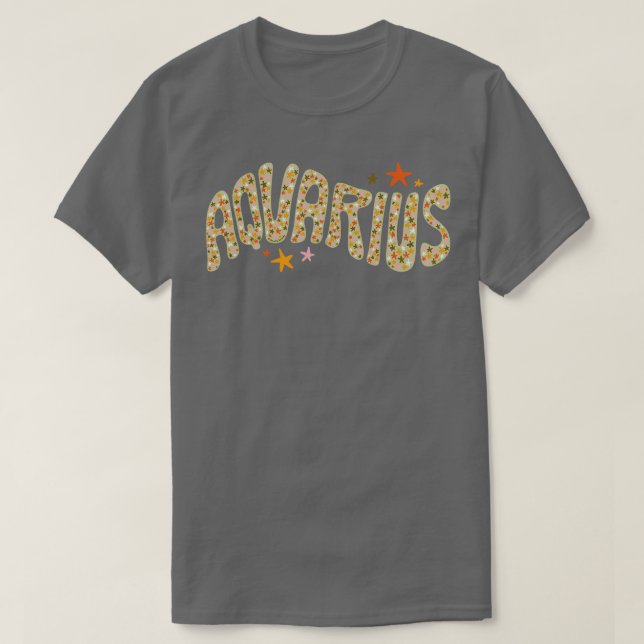 Starry Aquarius T Shirt (Design framsida)