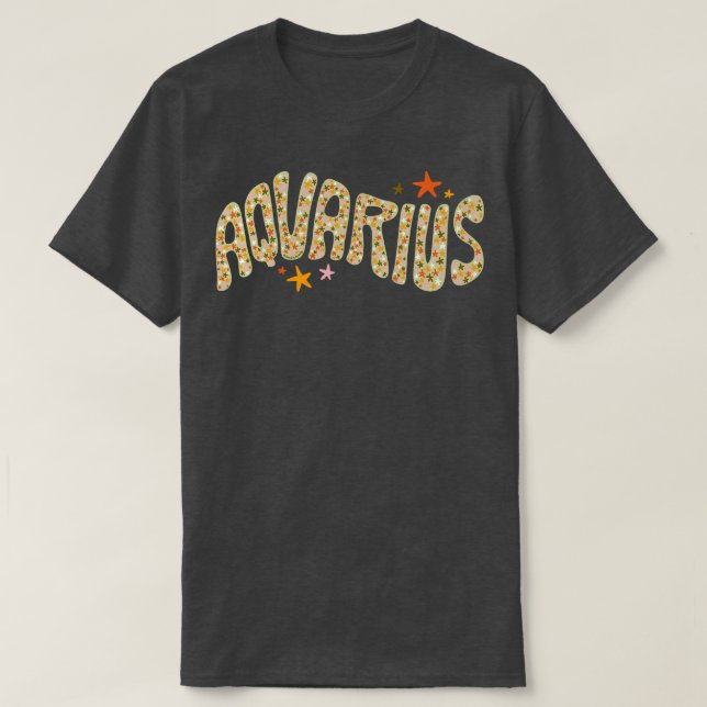 Starry Aquarius T Shirt (Design framsida)