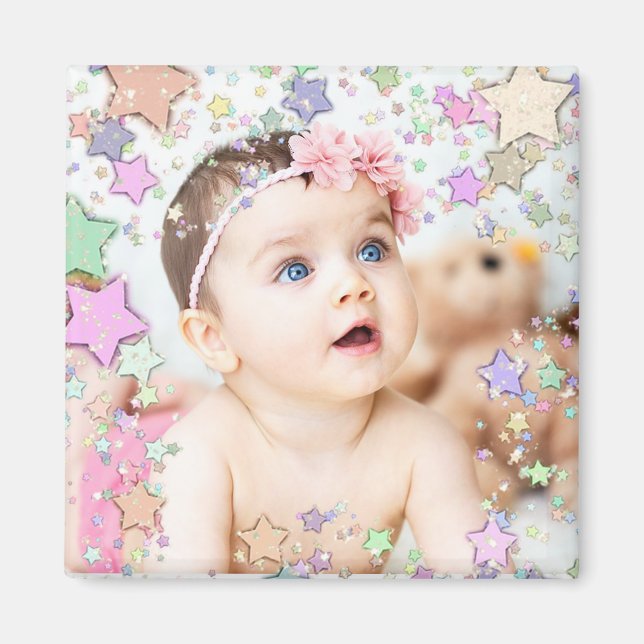 Starry Baby Photo Magnet (Framsidan)