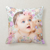 Starry Baby Photo Personlig Pillow