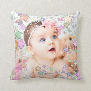 Starry Baby Photo Personlig Pillow Kudde