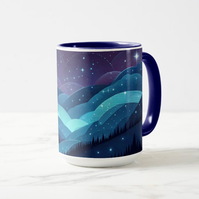 Starry Backe Natt Mugg (Framsida höger)