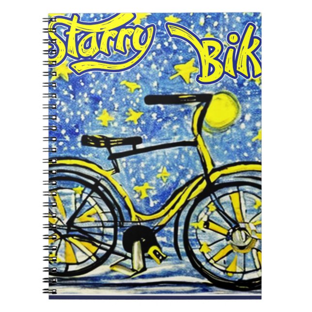 Starry Bike Anteckningsbok (Framsidan)