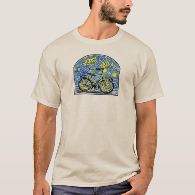 Starry Bike T Shirt (Framsida)