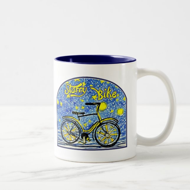 Starry Bike Två-Tonad Mugg (Höger)