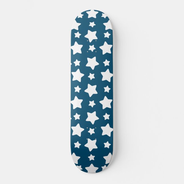 Starry Blue Mini Skateboard Bräda 18,5 Cm (Framsida)
