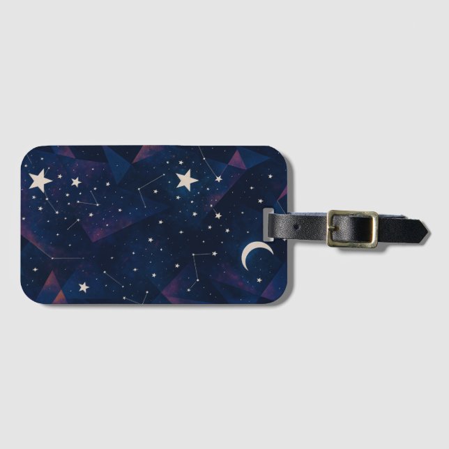 Starry Constellation Himmel - Celestial Night Möns Bagagebricka (Framsida horisontal)