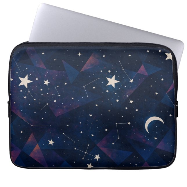 Starry Constellation Himmel - Celestial Night Möns Laptop Fodral (Framsidan)