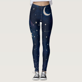 Starry Constellation Himmel - Celestial Night Möns Leggings