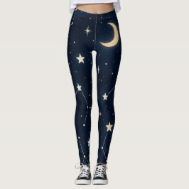 Starry Constellation Himmel - Celestial Night Möns Leggings