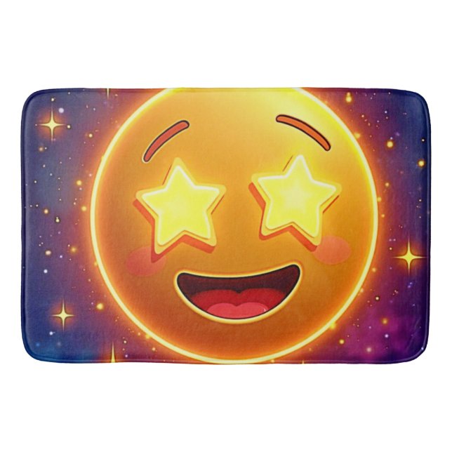 Starry-Eyed Emoji Joy Badrumsmatta (Framsidan)
