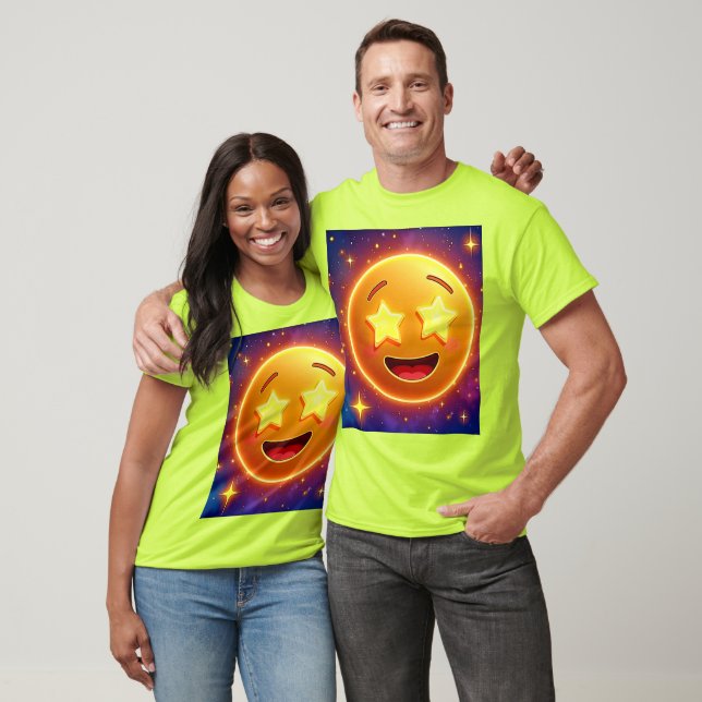 Starry-Eyed Emoji Joy T Shirt (Unisex)