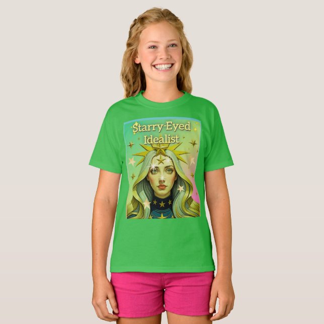 STARRY-EYED-IDEALIST T SHIRT (Hel framsida)