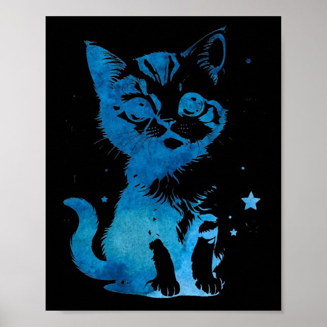 Starry Eyed Kitten Poster (Framsidan)