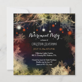 Starry Forest Evening Pension Party Inbjudningar