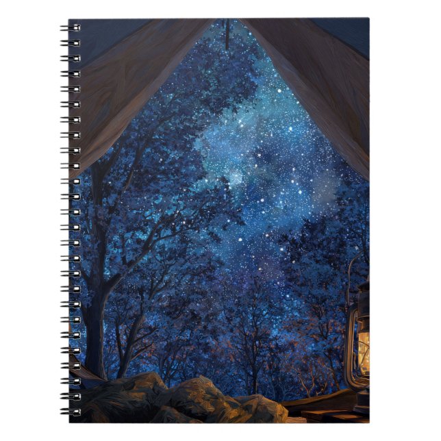 Starry Forest View från Tält Anteckningsbok (Framsidan)