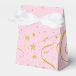 Starry Gift - Rosa & Guld Star Gift box med lock Presentaskar