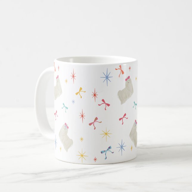 Starry Gnistra Cute Puppy Önskemål Kaffemugg (Framsida vänster)