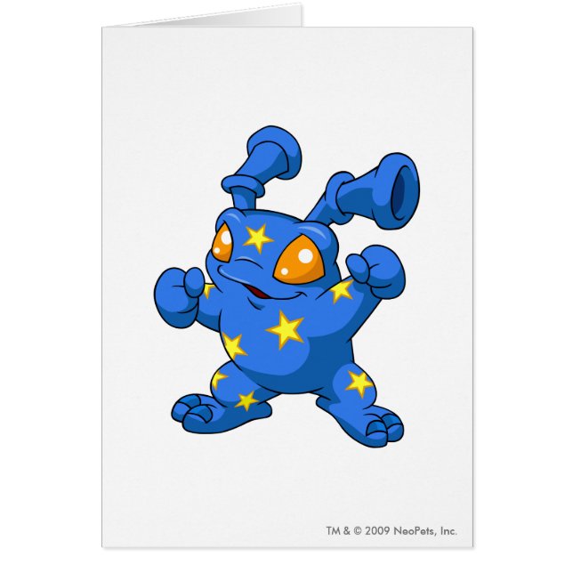 Starry Grundo Hälsningskort (Framsidan)