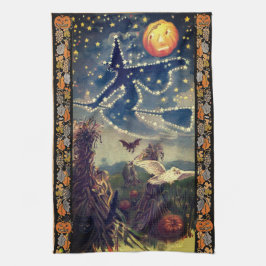 Starry Halloween Natt Kökshandduk