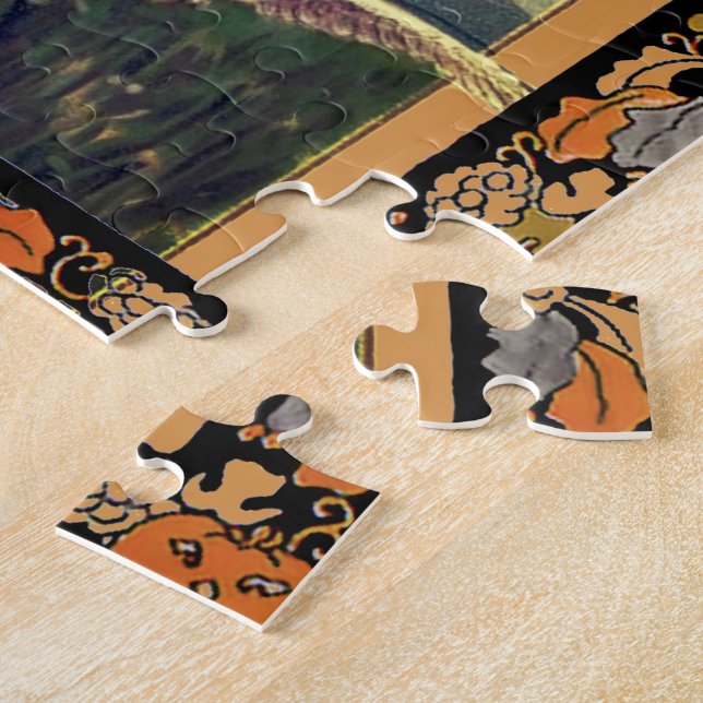 Starry Halloween Night Puzzle Pussel (Sidan)