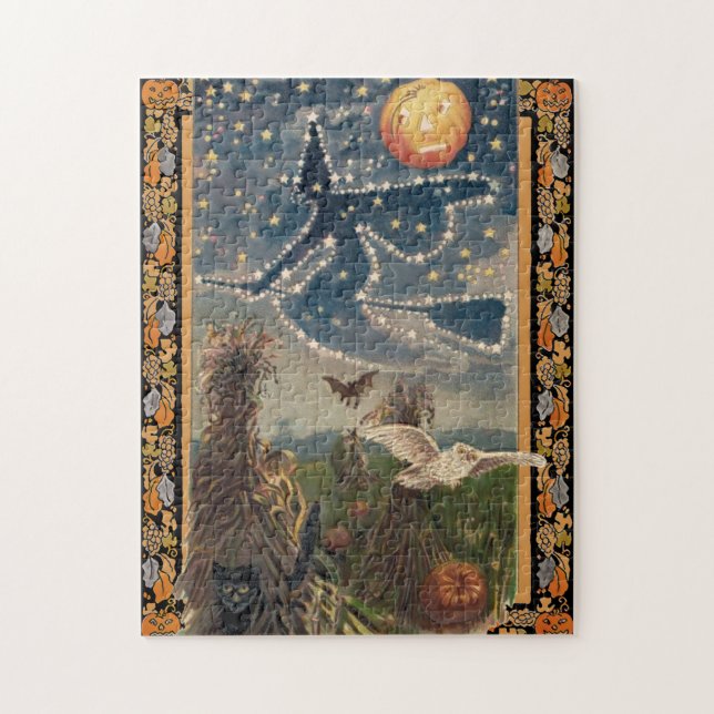 Starry Halloween Night Puzzle Pussel (Vertikal)