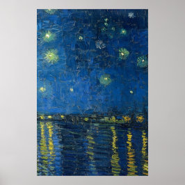 Starry Harbour Skyscape Art Poster