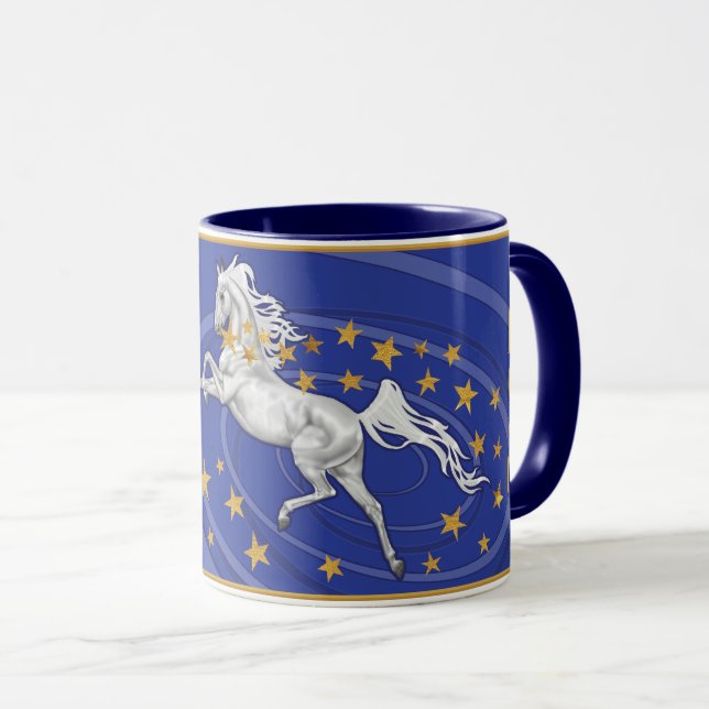 Starry Helgdag Horse Mugg (Framsida höger)