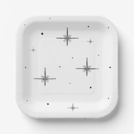 Starry Helgdag Papper Tallrikar - Festive Tablewar