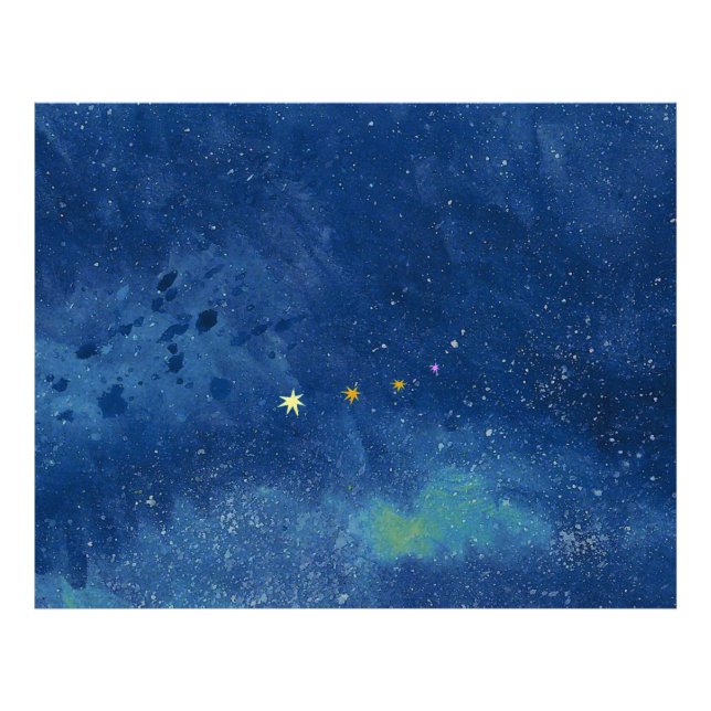 Starry himlar fototryck (Framsidan)