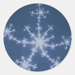 Starry Himlar - Fractal Runt Klistermärke