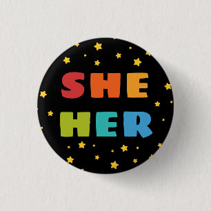 Starry Himlar Rainbow Brev, hennes trans Pronouns Knapp