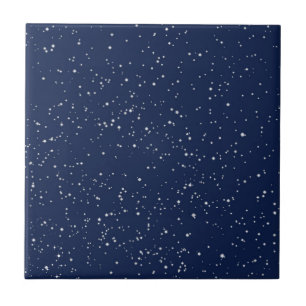 Starry Himlar, stjärnor på Midnight Blue Kakelplatta