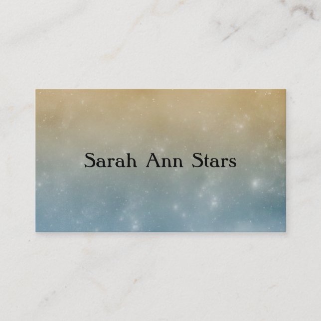 Starry Himlar Visitkort (Framsida)