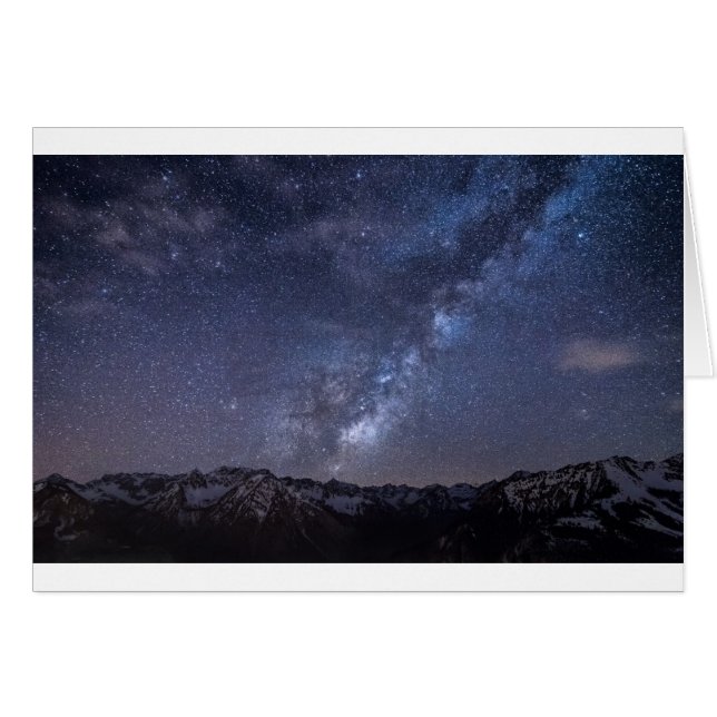 Starry himmel hälsningskort (Framsidan Horizontal)