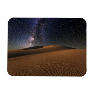Starry himmel över den SanddynGobi öknen Magnet