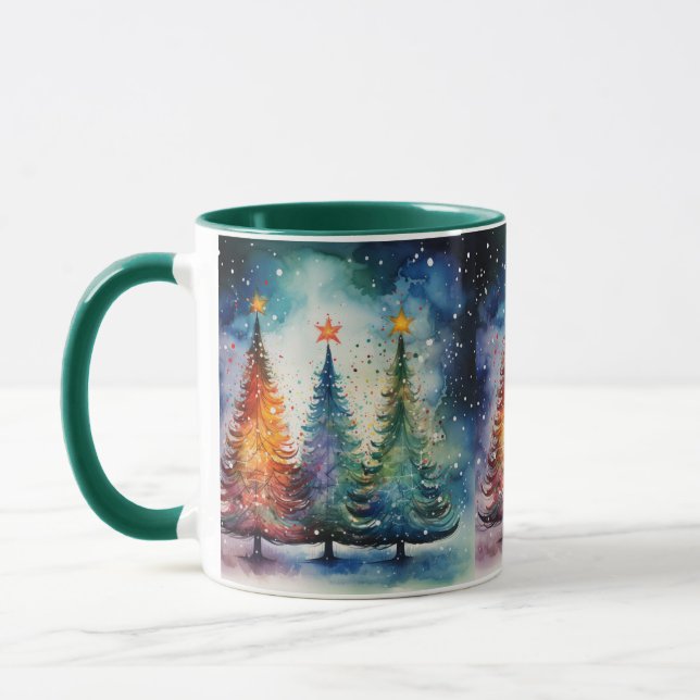 Starry jul Natt Ceramic Mugg (Vänster)